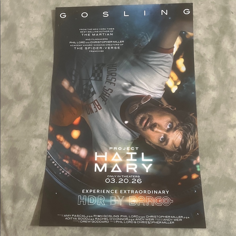 Project Hail Mary BOTH Movie Posters 11.5x17 Ryan Gosling Andy Weir - Picture 4 of 12